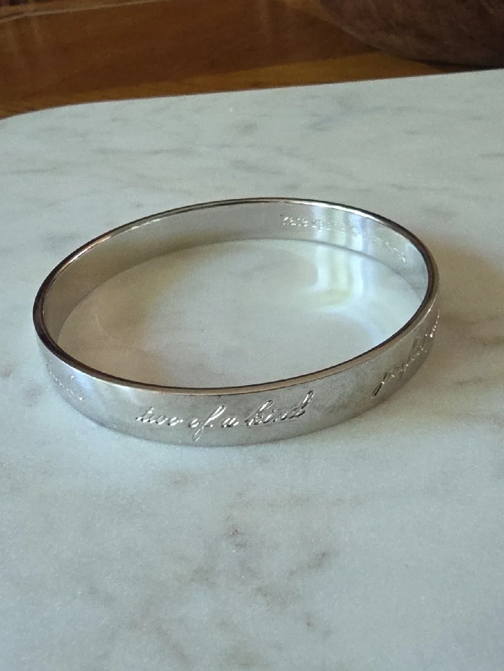 Kate Spade New York Best Friend Ever Idiom Bangle in silver - Picture 4 of 10
